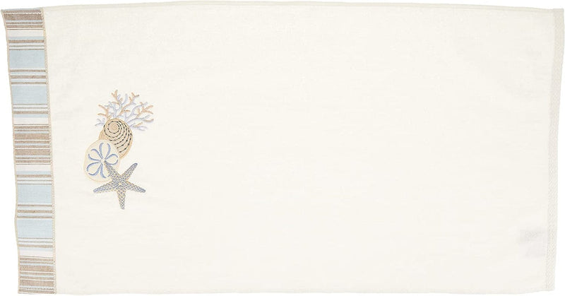 Avanti Linens by the Sea Fingertip Towel, Rattan,10974Rat Home & Garden > Linens & Bedding > Towels Avanti Linens White Hand Towel 