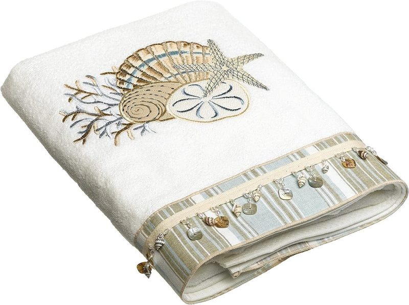 Avanti Linens by the Sea Fingertip Towel, Rattan,10974Rat Home & Garden > Linens & Bedding > Towels Avanti Linens White Bath Towel 