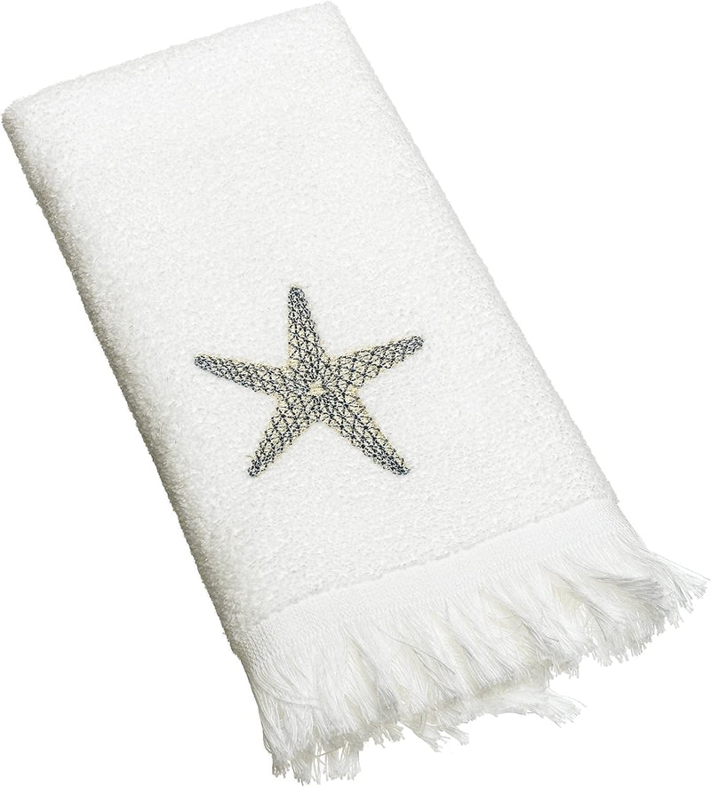 Avanti Linens by the Sea Fingertip Towel, Rattan,10974Rat Home & Garden > Linens & Bedding > Towels Avanti Linens White Fingertip Towel 