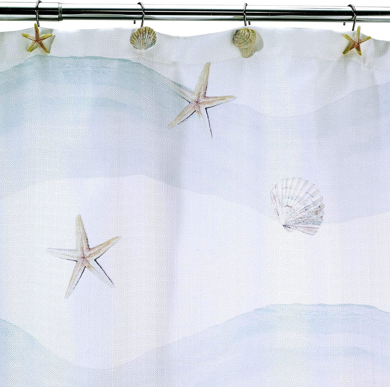 Avanti Linens Coastal Terrazzo Shower Curtain, Multicolor