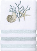 Avanti Linens Coastal Terrazzo Shower Curtain, Multicolor Home & Garden > Linens & Bedding > Towels Avanti Linens White Hand Towel 