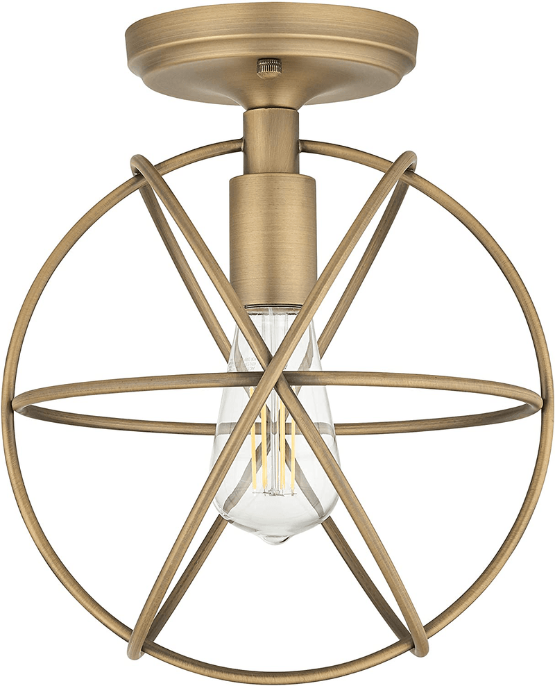 Avesso Antique Brass Semi Flush Mount Ceiling Light with LED Bulb LL-CL439-3AB Home & Garden > Lighting > Lighting Fixtures > Ceiling Light Fixtures KOL DEALS   