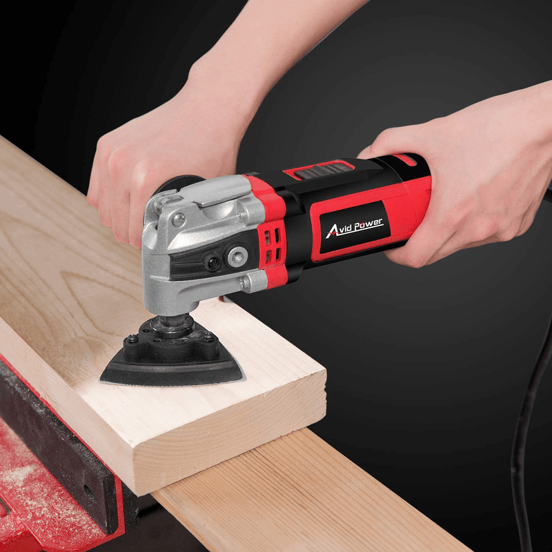 AVID POWER Oscillating Tool, 3.5-Amp Oscillating Multi Tool with 4.5°Oscillation Angle, 6 Variable Speeds and 13pcs Saw Accessories, Auxiliary Handle and Carrying Bag Hardware > Tools > Multifunction Power Tools Avid Power   
