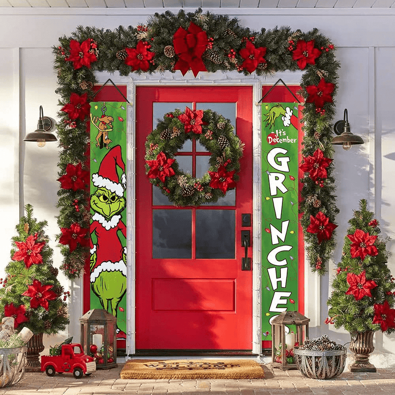 AVOIN colorlife It's December Porch Sign, Christmas Winter Holiday Hanging Banner Flag for Yard Indoor Outdoor Party 12 x 72 Inch Home & Garden > Decor > Seasonal & Holiday Decorations& Garden > Decor > Seasonal & Holiday Decorations AVOIN colorlife   