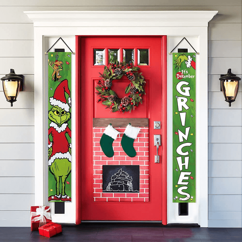 AVOIN colorlife It's December Porch Sign, Christmas Winter Holiday Hanging Banner Flag for Yard Indoor Outdoor Party 12 x 72 Inch Home & Garden > Decor > Seasonal & Holiday Decorations& Garden > Decor > Seasonal & Holiday Decorations AVOIN colorlife   