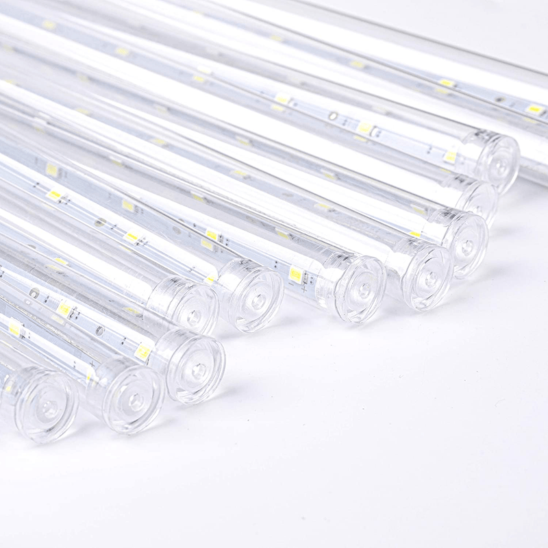 AWQ 360LED 10 Tubes Meteor Shower Lights Waterproof Falling Rain Drop Christmas Lights Plug in for Indoor & Outdoor Holiday Garden Tree Christmas Party Home Decor (White) Home & Garden > Decor > Seasonal & Holiday Decorations& Garden > Decor > Seasonal & Holiday Decorations AWQ   