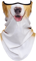 AXBXCX 3D Animal Neck Gaiter Warmer Windproof Face Mask Scarf for Ski Halloween Costume  AXBXCX Corgi Dog  