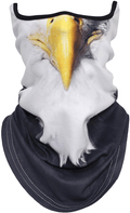 AXBXCX 3D Animal Neck Gaiter Warmer Windproof Face Mask Scarf for Ski Halloween Costume  AXBXCX Bald Eagle Bird  