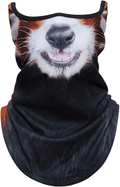 AXBXCX 3D Animal Neck Gaiter Warmer Windproof Face Mask Scarf for Ski Halloween Costume  AXBXCX Red Panda Funny  