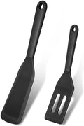 AYAYASTORY Seamless Series 3 Piece Silicone Spatula Set, 600F Heat-Resistant Flexible Nonstick Silicone Spatulas, Small Spatula Mini Brownie Serving Spatula, Mini Silicone Spatula Turner (Black) Home & Garden > Kitchen & Dining > Kitchen Tools & Utensils AYAYASTORY Black-Small Spatula 2pcs  