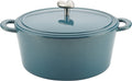 Ayesha Curry Cast Iron Enamel Casserole Dish/ Casserole Pan / Dutch Oven with Lid - 6 Quart, Twilight Teal Home & Garden > Kitchen & Dining > Cookware & Bakeware Ayesha Curry Twilight Teal Dutch Oven 
