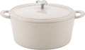Ayesha Curry Cast Iron Enamel Casserole Dish/ Casserole Pan / Dutch Oven with Lid - 6 Quart, Twilight Teal Home & Garden > Kitchen & Dining > Cookware & Bakeware Ayesha Curry French Vanilla Dutch Oven 