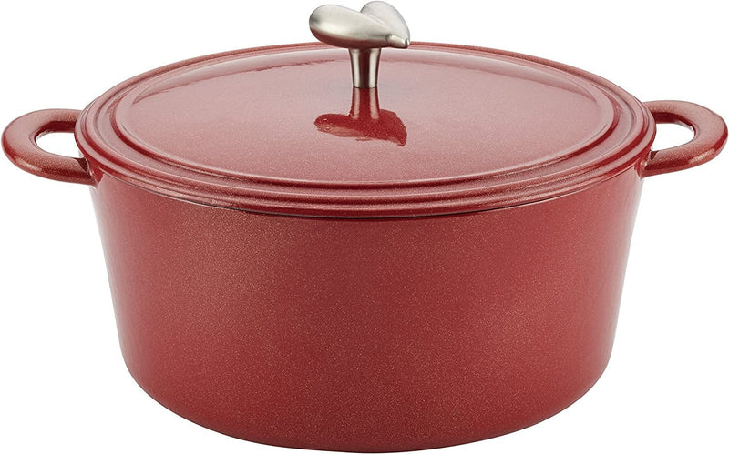 Ayesha Curry Cast Iron Enamel Casserole Dish/ Casserole Pan / Dutch Oven with Lid - 6 Quart, Twilight Teal Home & Garden > Kitchen & Dining > Cookware & Bakeware Ayesha Curry Sienna Red Dutch Oven 