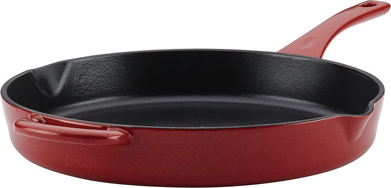 Ayesha Curry Cast Iron Enamel Casserole Dish/ Casserole Pan / Dutch Oven with Lid - 6 Quart, Twilight Teal Home & Garden > Kitchen & Dining > Cookware & Bakeware Ayesha Curry Sienna Red Skillet (12") 