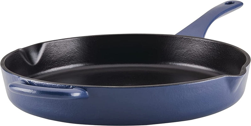 Ayesha Curry Cast Iron Enamel Casserole Dish/ Casserole Pan / Dutch Oven with Lid - 6 Quart, Twilight Teal Home & Garden > Kitchen & Dining > Cookware & Bakeware Ayesha Curry Anchor Blue Skillet (12") 