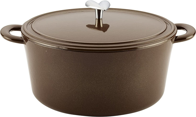 Ayesha Curry Cast Iron Enamel Casserole Dish/ Casserole Pan / Dutch Oven with Lid - 6 Quart, Twilight Teal Home & Garden > Kitchen & Dining > Cookware & Bakeware Ayesha Curry Brown Sugar Dutch Oven 