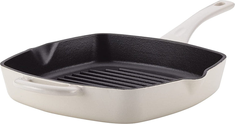 Ayesha Curry Cast Iron Enamel Casserole Dish/ Casserole Pan / Dutch Oven with Lid - 6 Quart, Twilight Teal Home & Garden > Kitchen & Dining > Cookware & Bakeware Ayesha Curry French Vanilla Grill Pan 