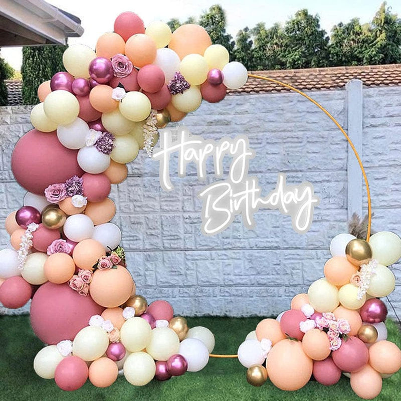 AYUQI Various Sizes Metallic Latex Balloons Wedding Event Decorations Birthday Party New Year Eve Party Supplies-Rose Gold 98PCS Arts & Entertainment > Party & Celebration > Party Supplies AYUQI   