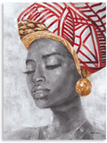 B BLINGBLING African American Wall Art Women with Traditional Earrings Diamond Paintings Black Women for Wall African Wall Decor for Bedroom (12"x16"x1 Panel) Home & Garden > Decor > Artwork > Sculptures & Statues B BLINGBLING African Black Women With Earings 24"x32"x1 