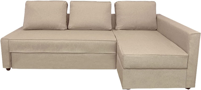 CRIUSJA Couch Covers for IKEA Friheten Sofa Bed Sleeper, Couch Cover for Sectional Couch, Sofa Covers for Living Room, Sofa Slipcovers with Cushion and Throw Pillow Covers (2030-17, Left Chaise) Home & Garden > Decor > Chair & Sofa Cushions CRIUSJA Af-31 Right Chaise 