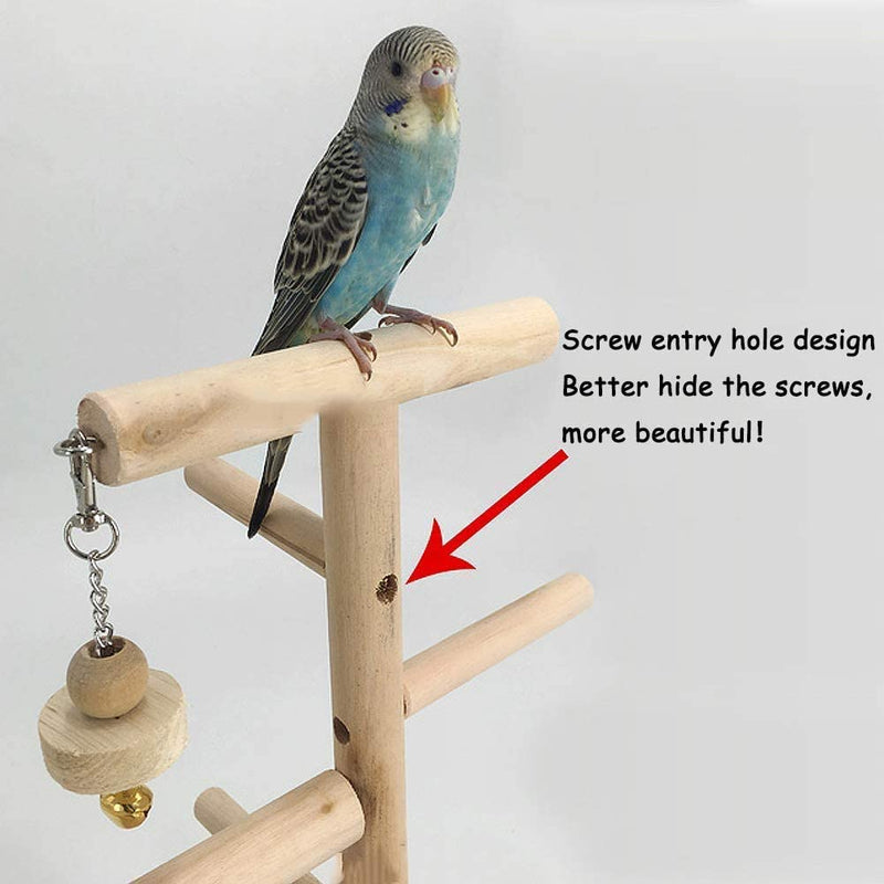 Wyunpets Parrots Playstand Bird Playground Wood Perch Gym Stand Playpen Ladder with Toys Exercise Playgym with Feeder Cups Toys Exercise Play Animals & Pet Supplies > Pet Supplies > Bird Supplies WYunPets   