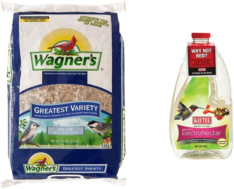 Wagner'S 62059 Greatest Variety Blend Wild Bird Food, 16-Pound Bag Animals & Pet Supplies > Pet Supplies > Bird Supplies > Bird Food Wagner's Bird Food + Bird Food, 64 Ounces 16-Pound Bag 