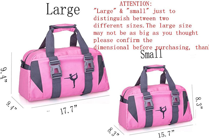 Small/Large Dance Duffle Bag for Girls Sport Gym Bags for Women Yoga Bag Overnight Bags for Girls Weekend Bags