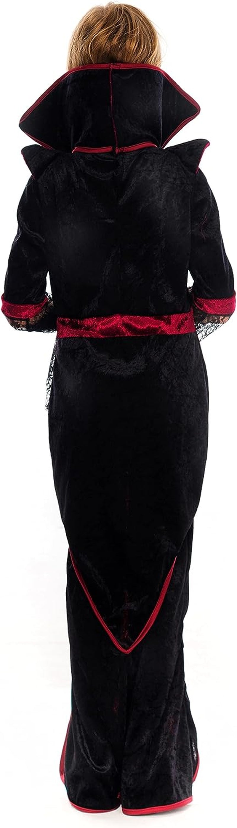 Spooktacular Creations Royal Vampire Costume for Girls Deluxe Set Halloween Gothic Victorian Vampiress Queen Dress up Party