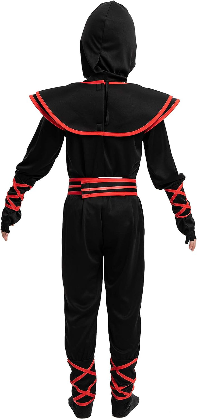 Spooktacular Creations Halloween Red Ninja Muscle Costume Deluxe Set for Boys, Unisex Kungfu Outfit for Kids 3-14Yr with Foam Accessories (Small 5-7 Yrs)  Joyin Inc   