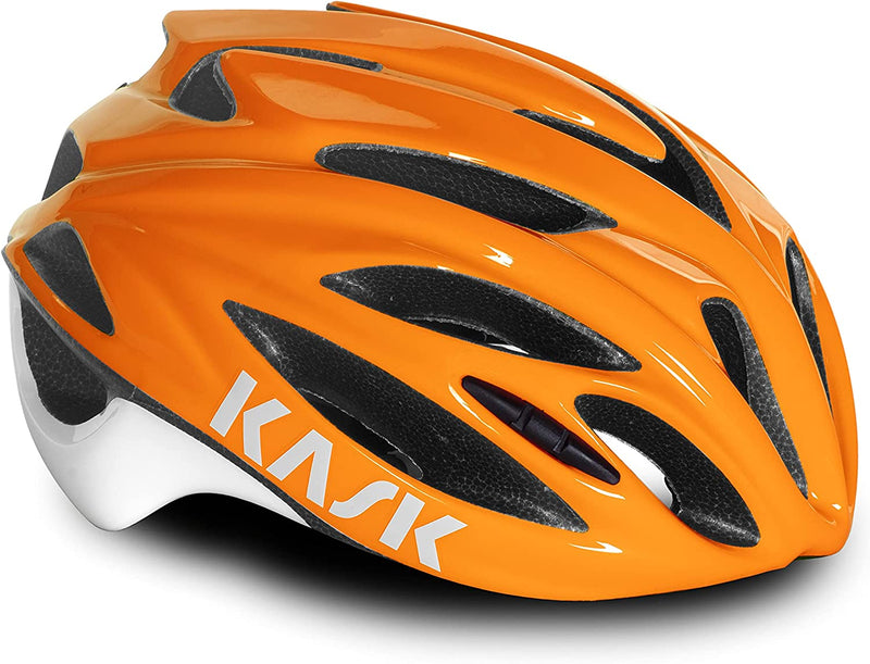 Kask Rapido Road Cycling Helmet Sporting Goods > Outdoor Recreation > Cycling > Cycling Apparel & Accessories > Bicycle Helmets Kask Orange Medium 