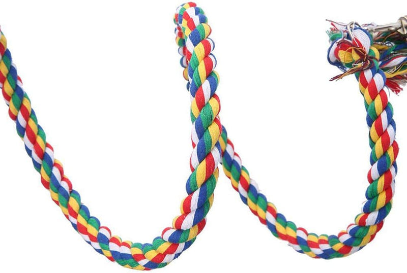 MNN Comfy Bird Cotton Rope Perch 31Inch Macaw Chewing Toy Birdcage Station Pole Animals & Pet Supplies > Pet Supplies > Bird Supplies MNN   