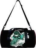 HANDAFA Anime Demon Slay Large Capacity Gym Bag Manga Kemitsu Sport Duffel Bag with Shoe Bag(Fire) Home & Garden > Household Supplies > Storage & Organization HANDAFA Muichirou  