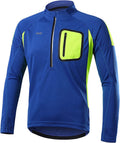 ARSUXEO Pullover Cycling Jersey Mens Long Sleeves Mountain Bike Shirt Biking Clothing 4 Pockets