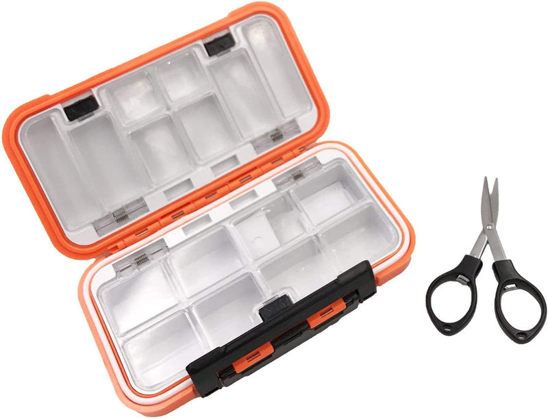 Milepetus Waterproof Fishing Lure Box Spoon Hooks Baits Storage Tackle Box Containers for Casting Fishing Fly Fishing,Large/Medium/Small Lure Case Available Sporting Goods > Outdoor Recreation > Fishing > Fishing Tackle Milepetus Orange-Medium  