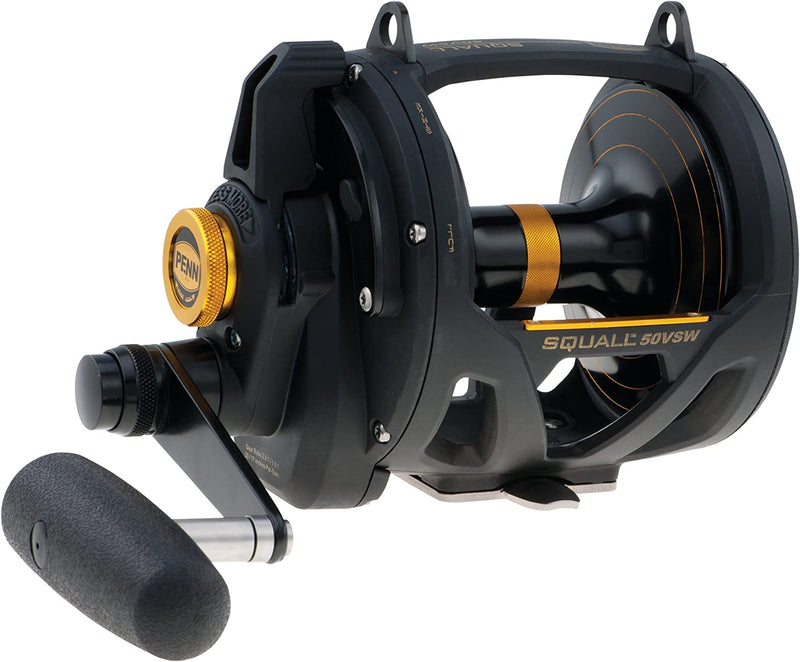 Penn Squall Lever Drag 2 Speed Multiplier Reel - Saltwater Boat and Kayak Fishing Reel Sporting Goods > Outdoor Recreation > Fishing > Fishing Rods Pure Fishing   