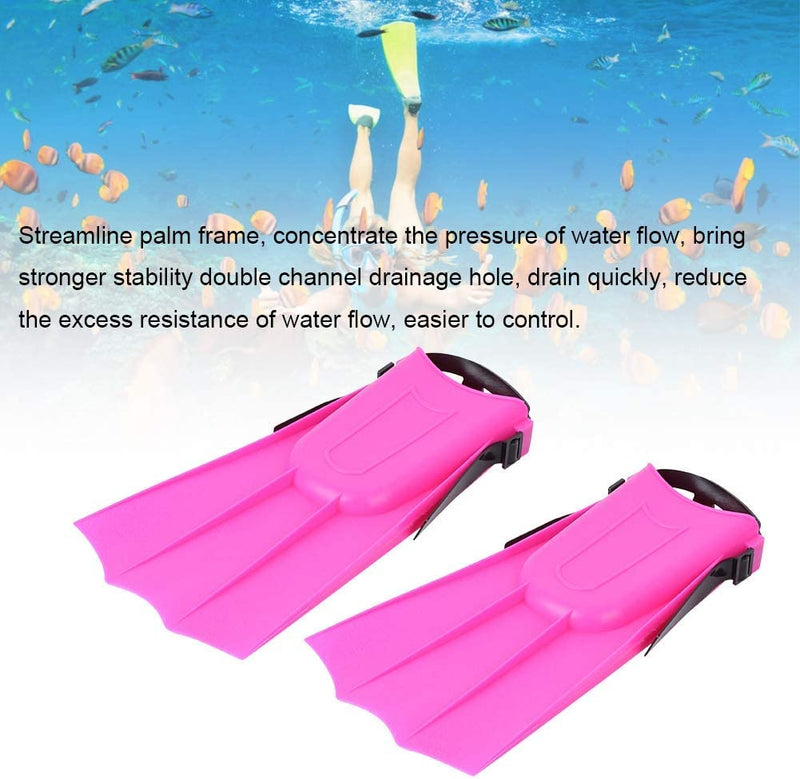 Naroote Lightweight Swimming Fins, Polyethylene Swimming Training Fins Snorkeling Short Flippers for Swimming Adult Children Water Sports Diving Equipment(Swimming Fins) Sporting Goods > Outdoor Recreation > Boating & Water Sports > Swimming Simlug   