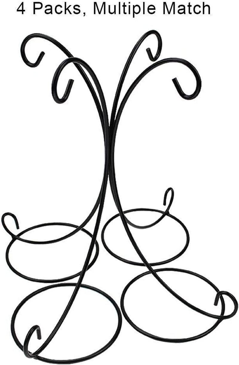 Daskfire Ornament Display Stand, Air Plants Holder, Planter Terrariums Hanger, Black Iron Wire Hanging Hook for Glass Crystal Witch Ball, Easter Christmas Decoration, Home Party Decor, Art Craft Fair Home & Garden > Decor > Seasonal & Holiday Decorations DaskFire   