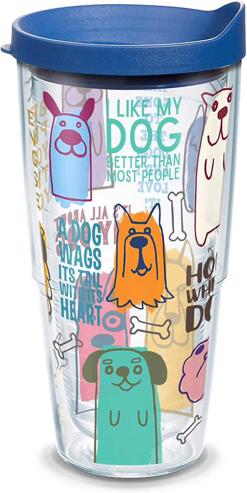 Tervis Triple Walled Dog Sayings Insulated Tumbler Cup Keeps Drinks Cold & Hot, 30Oz, Stainless Steel Home & Garden > Kitchen & Dining > Tableware > Drinkware Tervis Blue 24oz 
