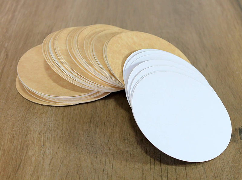 Esplanade Disposable Coaster - Made of Paper (Set of 100) - Use and Throw Reversible Coasters - Perfect for Bar, Hotel, Restaurant Purpose & Parties (Brown Round) Home & Garden > Kitchen & Dining > Barware eSplanade   