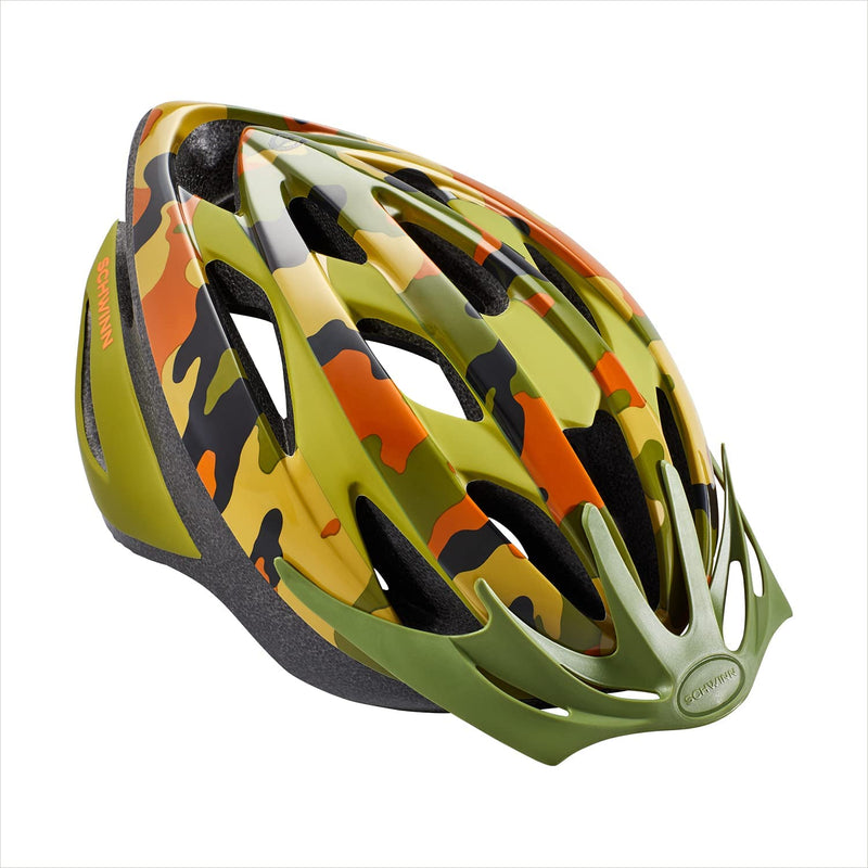 Schwinn Thrasher Youth Lightweight Bike Helmet, Dial Fit Adjustment, Multiple Colors Sporting Goods > Outdoor Recreation > Cycling > Cycling Apparel & Accessories > Bicycle Helmets Pacific Cycle, Inc Jungle Camo Youth 
