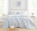 Laura Ashley Home - Amberley Collection - Luxury Premium Ultra Soft Quilt Set, Comfortable and Stylish, Seasons, King, Biscuit Home & Garden > Linens & Bedding > Bedding Laura Ashley Home Spa Blue Quilt Set Twin