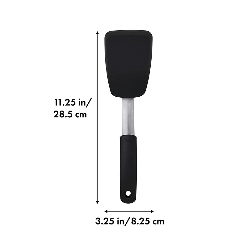 OXO Good Grips Small Silicone Flexible Turner Black Home & Garden > Kitchen & Dining > Kitchen Tools & Utensils OXO   