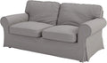 Custom Slipcover Replacement Cotton Ektorp Loveseat Cover Replacement Is Made Compatible for IKEA Ektorp Loveseat Sofa Slipcover(Coffee Loveseat) Home & Garden > Decor > Chair & Sofa Cushions Custom Slipcover Replacement Light Gray Loveseat  