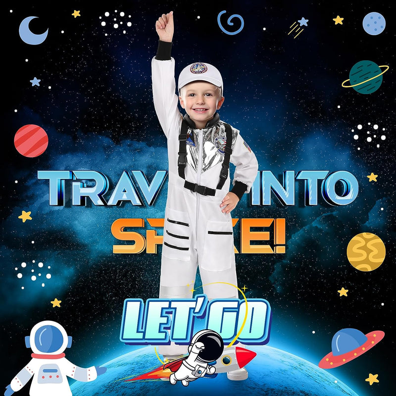 GIFTINBOX Astronaut Costume for Kids Toddler, Halloween Costumes for Boys Girls Kids 3-10, Space Costume Dress up Role Play  GIFTINBOX   