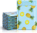 Fuxury Bubble Mailer 4X8 Inch 50 Pcs Bubble Mailers Cute Pineapple Padded Envelopes Waterproof Boutique Shipping Envelopes for Small Business Packaging Books,Makeup,Accessories Supplies Bulk#000