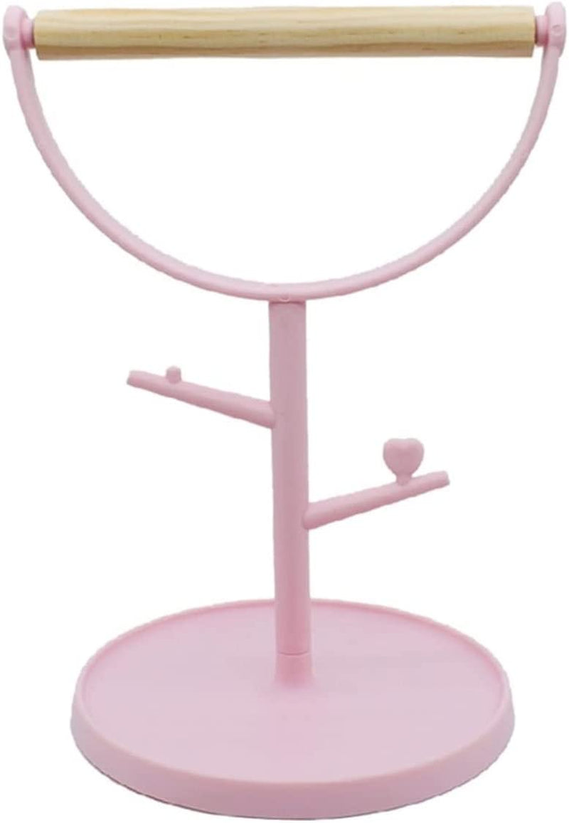 BEDEN Parrot Cage Bird Perch Stand Toy Wood Platform Cage Accessories Exercise Toys for Cockatiel Lovebirds (Color : Pink) Animals & Pet Supplies > Pet Supplies > Bird Supplies BEDEN Pink  