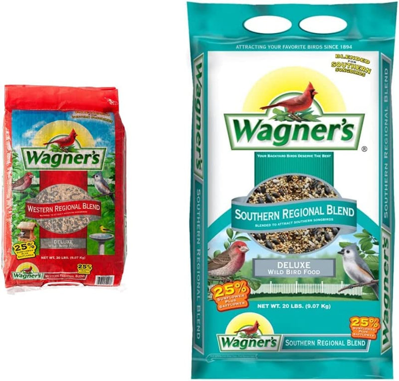 Wagner'S 62008 Western Regional Blend Wild Bird Food, 20-Pound Bag Animals & Pet Supplies > Pet Supplies > Bird Supplies > Bird Food Wagner's Wild Bird Food + Southern Food, 20-Pound  