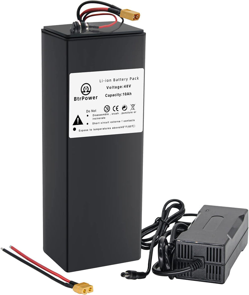 Btrpower Ebike Battery 48V 10AH 18AH 20AH 30AH 50AH Lithium Ion / Lifepo4 Battery Pack with 5A Charger,50A BMS for 300W-3000W Motor Sporting Goods > Outdoor Recreation > Cycling > Bicycles BtrPower 48V 10AH 20A BMS  