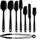 Silicone Spatula Set One-Piece Seamless - High Heat Resistant Non Stick Bakery Spatulas Sets Flexible BPA Free Dishwasher Safe Kitchen Utensils Bakeware Cookware Cooking Baking Mixing Red by Casavida Home & Garden > Kitchen & Dining > Cookware & Bakeware CasaVida Black Bakery Spatula Set - 8 Pieces 