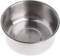 Flybloom Stainless Steel Bird Feed Bowl Parrot Feeding Watering Parrot Food Container Pet Supplies(L) Animals & Pet Supplies > Pet Supplies > Bird Supplies > Bird Cage Accessories > Bird Cage Food & Water Dishes HeShengFactory M  